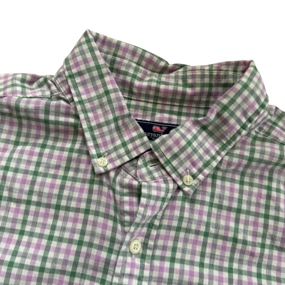 Vineyard Vines Classic Fit Tucker Shirt Button Up Collar Long Sleeve Check XXL - Picture 2 of 9